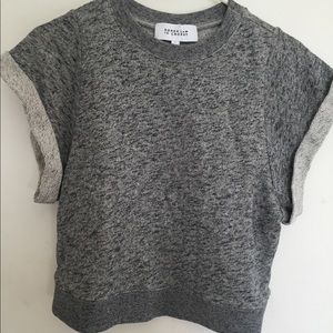 10 Crosby Derek Lam Sweatshirt w/ Flare Cap Sleeve